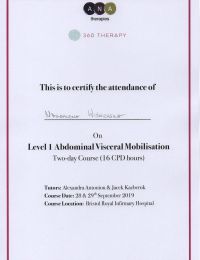 Visceral Mobilisation Level 1