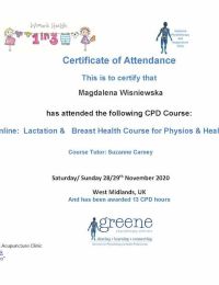 Lactation and Breast Health Course